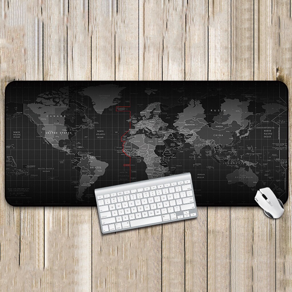 30x7 0 Cm/30x8 0 Cm/40X90 Cm Wereldkaart Mousepad Vergrendeling Rand Grote Rubberen Muis pad Waterdichte Bureau Gaming Mousepad Mat