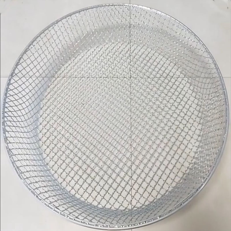 OD52 stainless steel Heavy Duty garden metal fishing Big Soil Sieve Filtration Large Stones Planting Pot Cultivation Tools