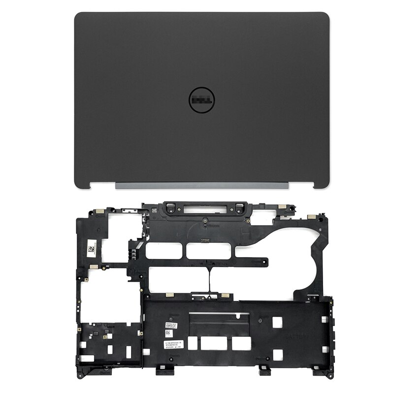 Coque arrière pour Dell Latitude E5470, avec cadre avant, charnière, repose-paume, boîtier inférieur, coque arrière, sans contact,