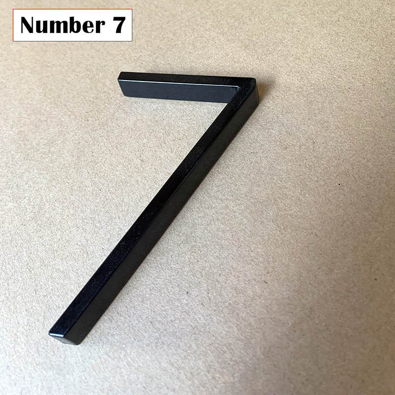5 inches House Numbers Letters Outdoor Street Address Sign Plates Floating Metal Door Number Doorplates Modern Mailbox Signs 0-9: Lake Blue