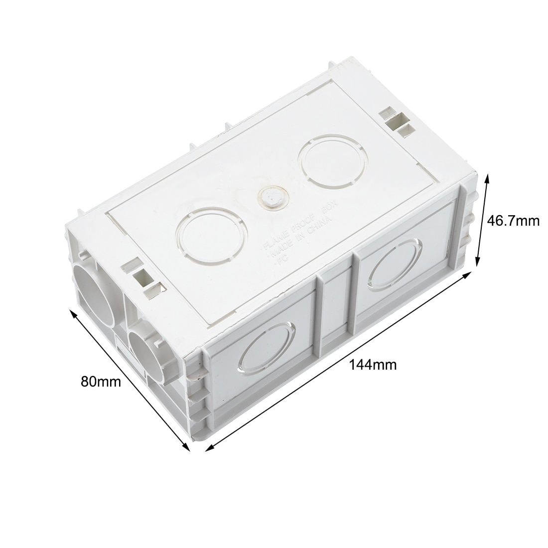 uxcell Wall Switch Box Outlet Cassette Concealed Mounting Single Gang