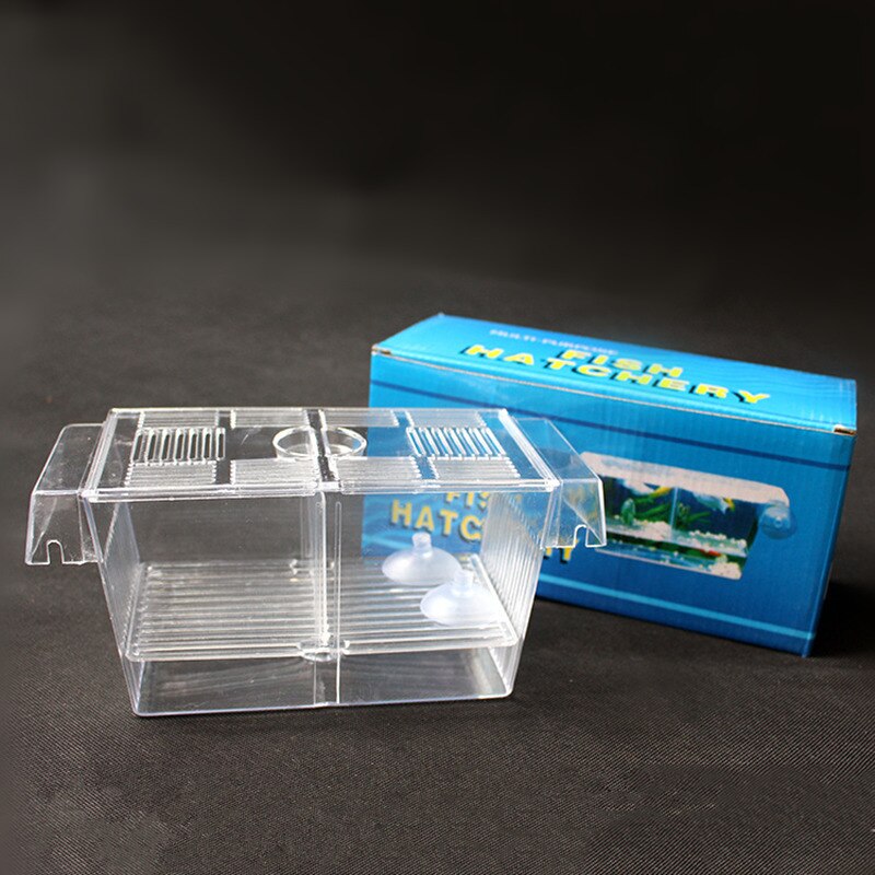 Aquarium Fish Breeding Box Rearing Hatchery Splits Fish Tank Turtle Reptile House Pet Fish Tank Guppy Double Breeding Breeder: M 23x10x10cm