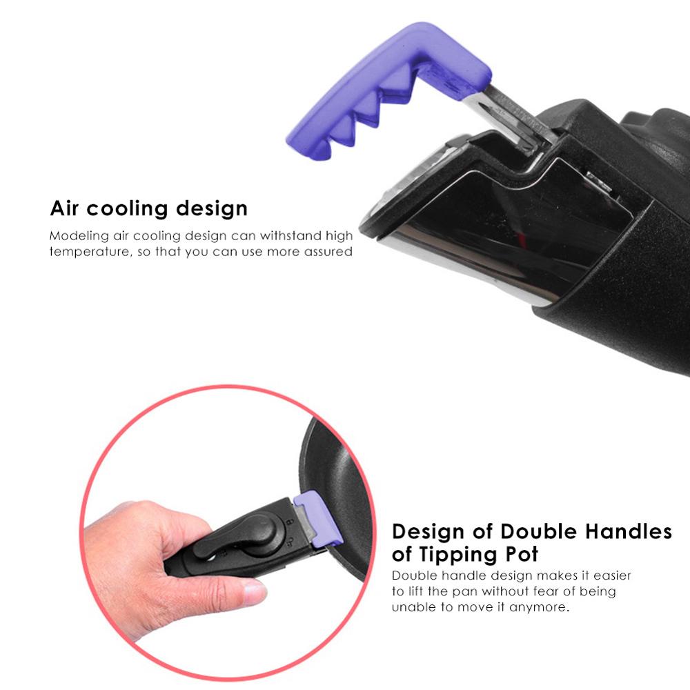 Rimovibile Staccabile padella Pentola Manico Smontabile presa clip Maniglia per la Cucina Frittura padella Morsetto Tavola tutto'aperto Strumenti navata di Goccia
