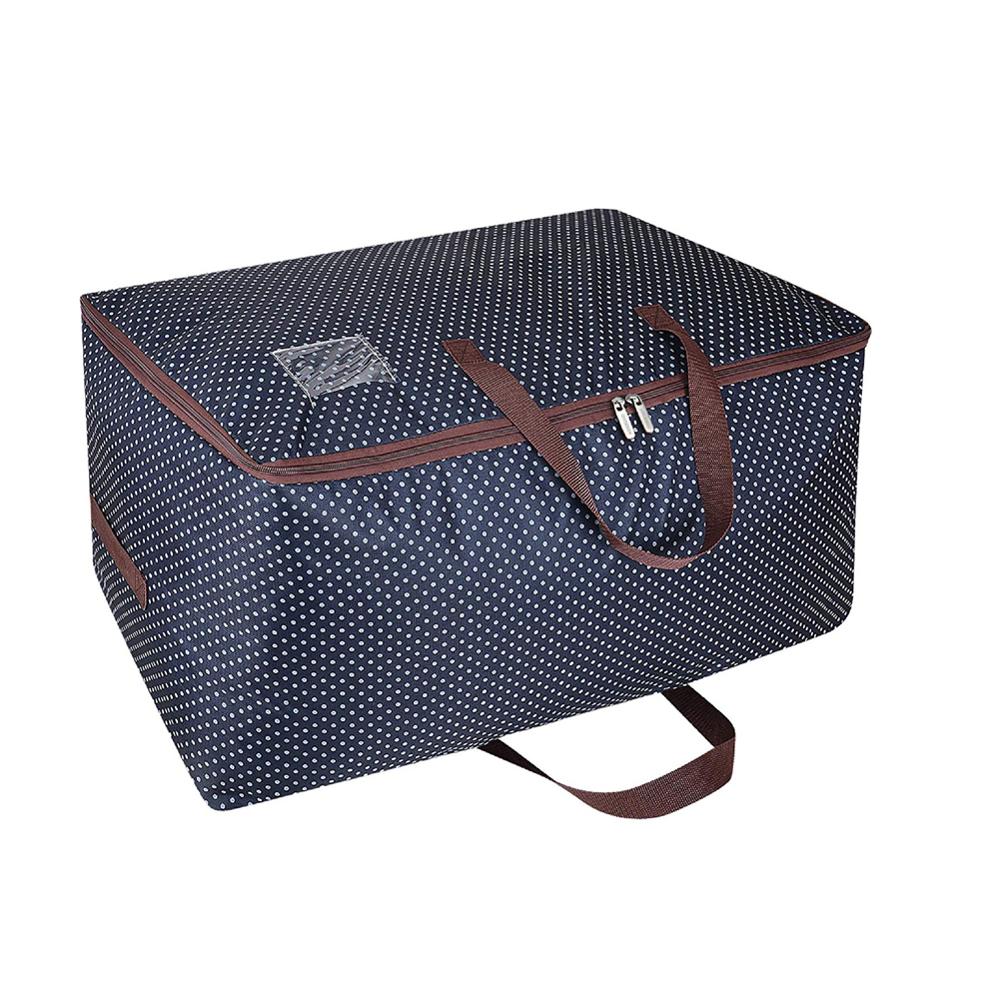 100L/72L Opbergtas, Opvouwbare Grote Capaciteit Kleding Opbergtas Voor Dekbedden Dekens Beddengoed Dekbedden Kleding Truien, 1Pcs: 60x40x30 cm 72L