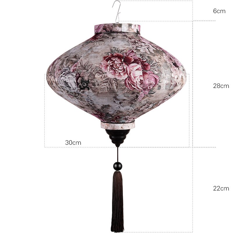 12/14 tums kinesiska sidenlyktor japan vietnam mid-höstlykta för utomhus vårfestival fest hängande dekor palatslykta: 8 12 tum