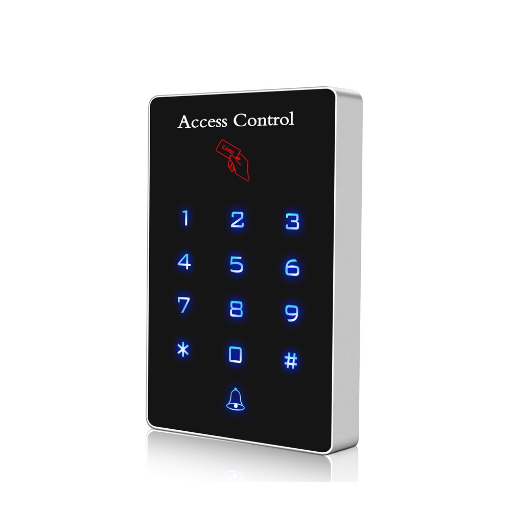 Backlight Touch 125khz RFID Card Access Control keypad reader Door Lock opener wiegand 26 output door access control system