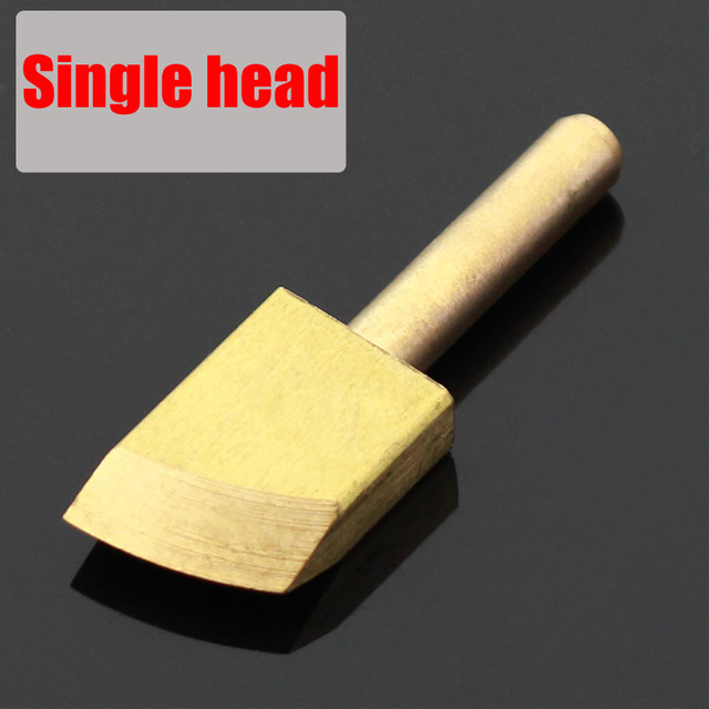 Dispositif électrique de sertissage et de chauffage du cuir, outil pour sceller les bords en laiton, outils électriques de décoration des bords du cuir: single head