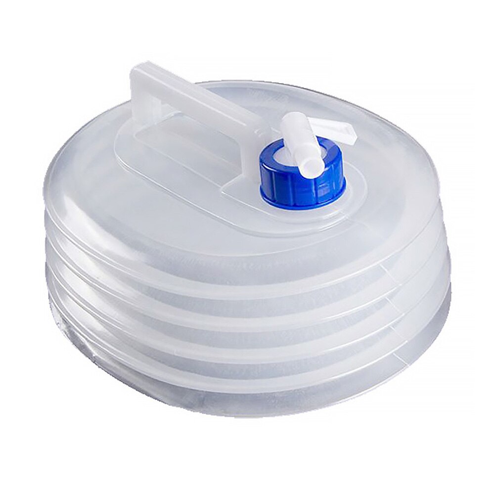 Lightweight Transparent Water Containers Outdoor Accessories With Tap Collapsible Bucket Portable Hiking Camping