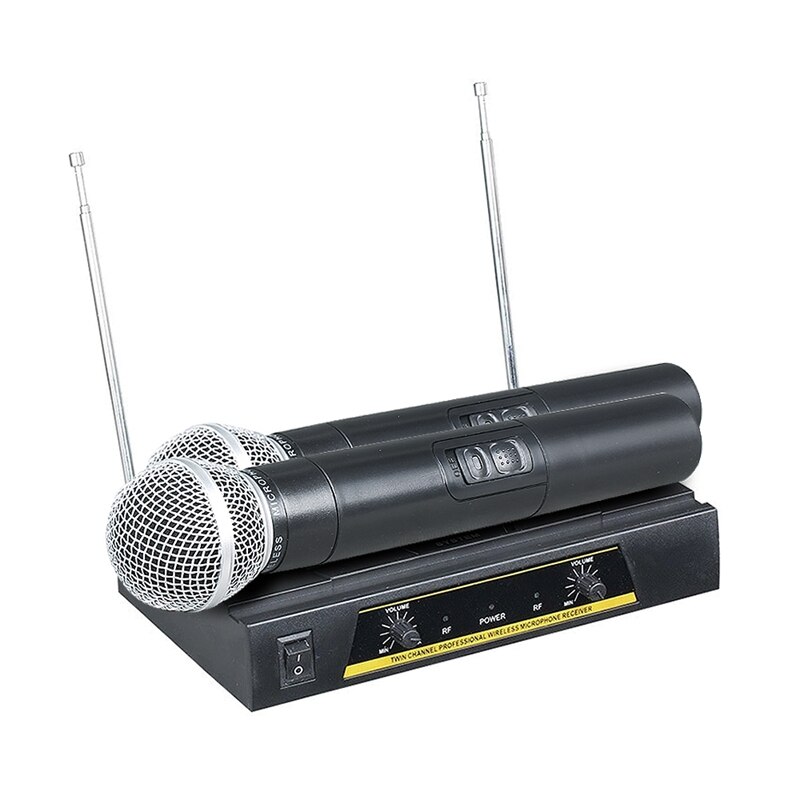 Draadloze microfoon tv computer k lied één voor twee draadloze ktv draadloze karaoke bluetooth microfoon (eu-stekker)