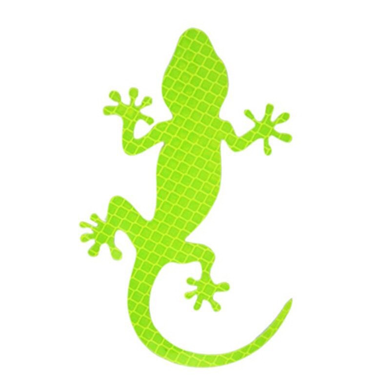Car Door Side Universal Plastic Emblem Sticker Traffic Safety Warning Decals Light Reflector Reflective Sticker Auto Styling: Green