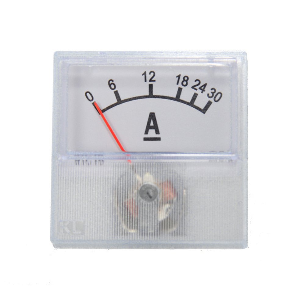 Applied DC Circuit Analog Current Meter Panel Pointer Gauge Mechanical Ammeters Voltage Measurement Tools Easy Reading