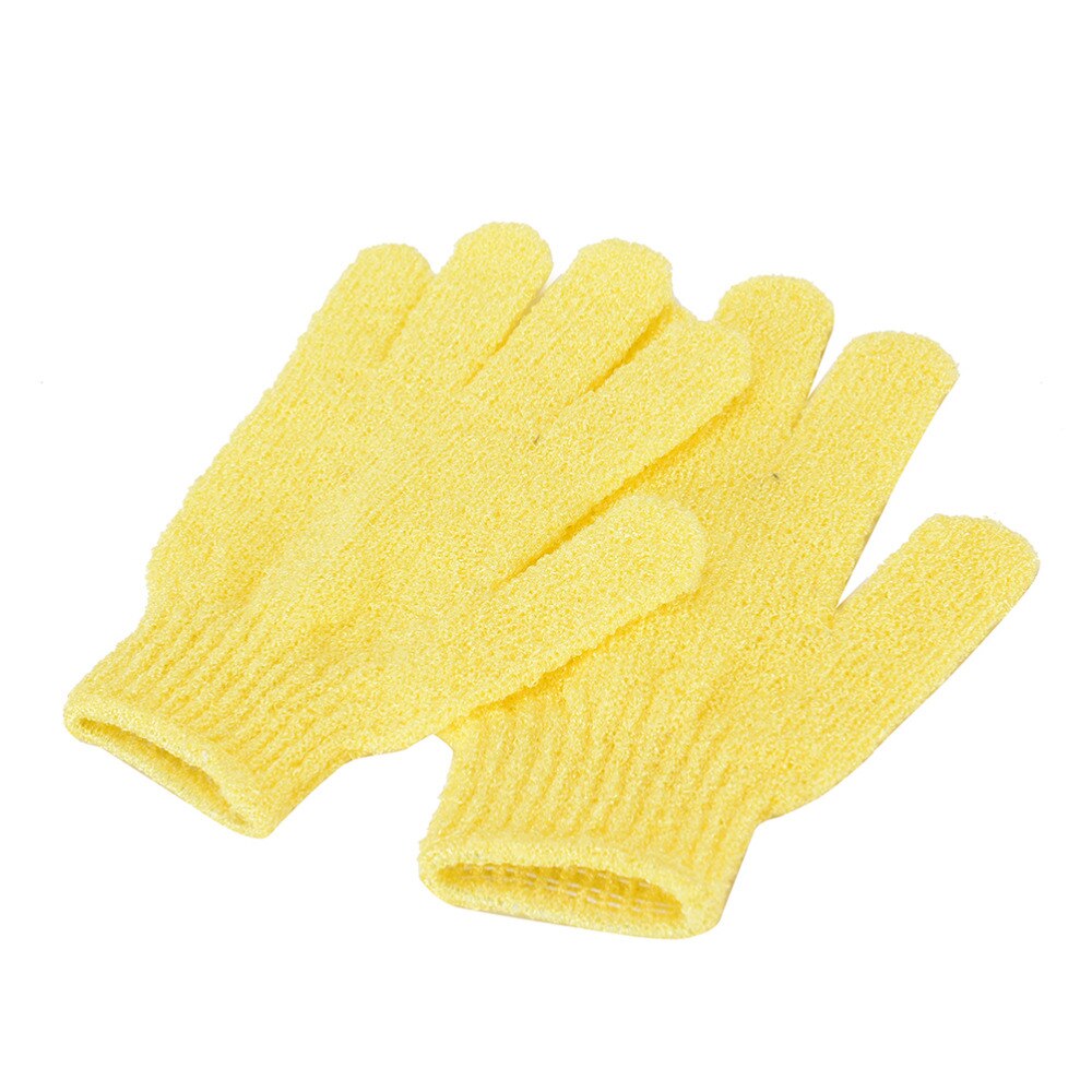 2 stk brusebadehandsker eksfolierende kropsmassage vask hud spa badehandsker skumbad skridsikker rengøring loofah scrubber