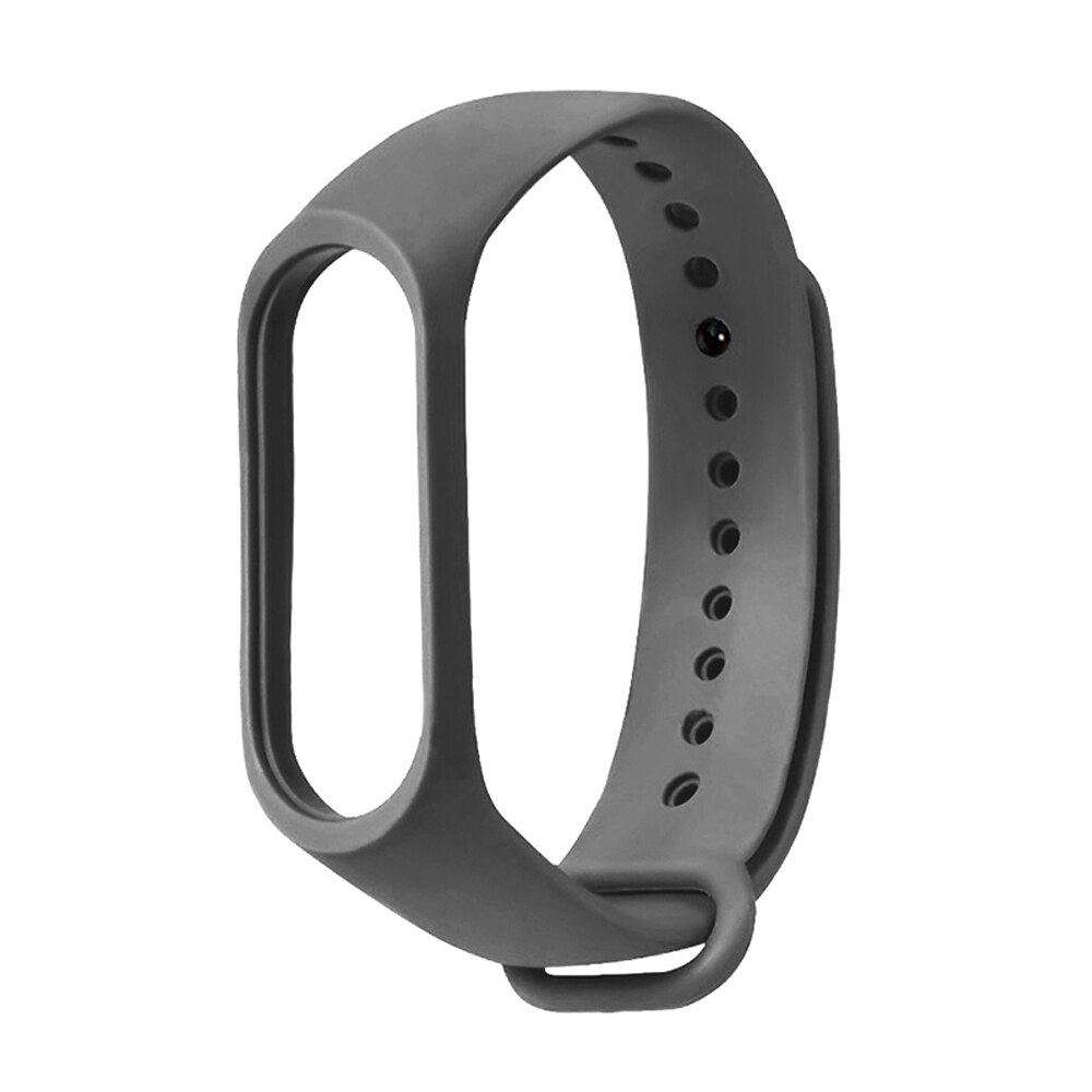 Bracelet For Xiaomi Mi Band 4 3 Strap Silicone Black Wrist Strap For Xiaomi MiBand 3 4 Wriststrap Bracelets Miband M3 M4: Dark Grey