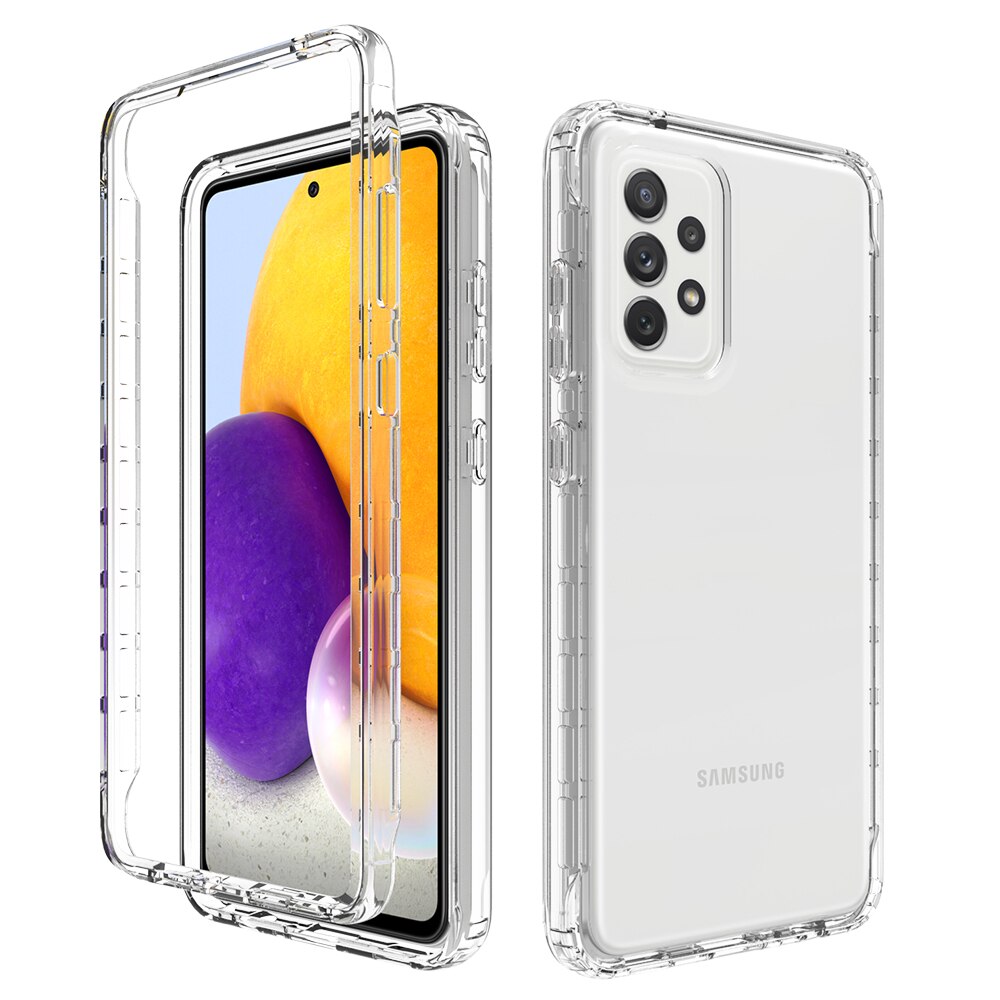 Funda transparente de cuerpo completo para Samsung Galaxy A52, 5G, a prueba de golpes, TPU, Flexible, 360: Color 1 / For Galaxy A52