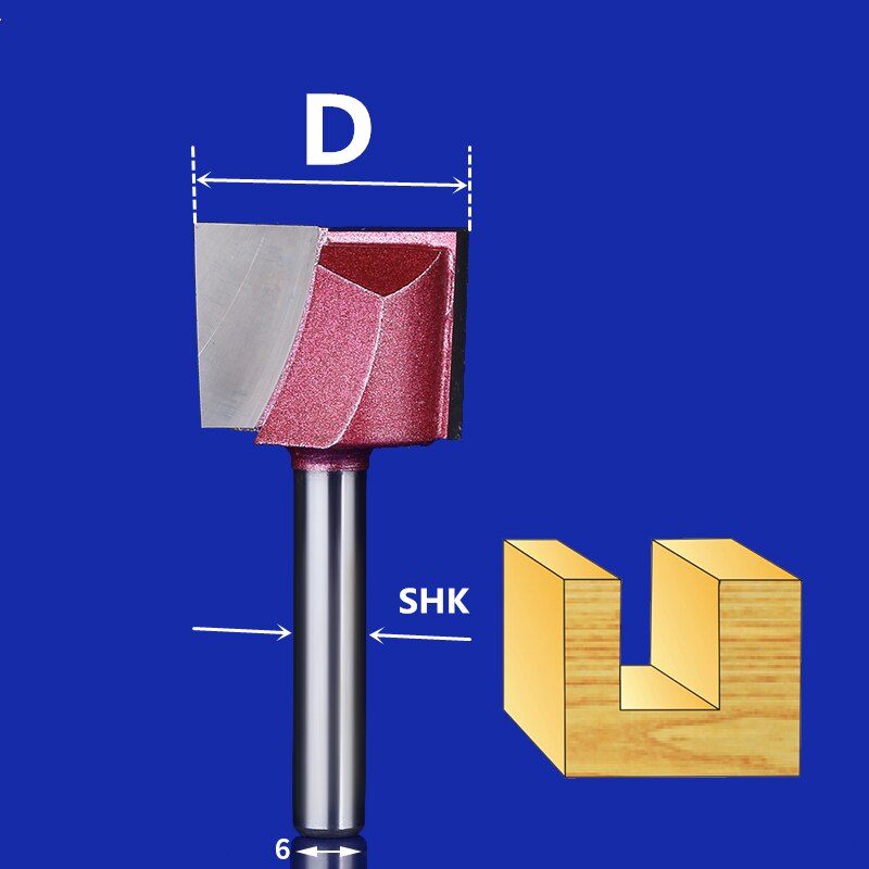 1PCS-Cleaning bodem Graveren Bit, CNC hout vhm frees, tungsten staal hout tool, houtbewerking router bit, MDF