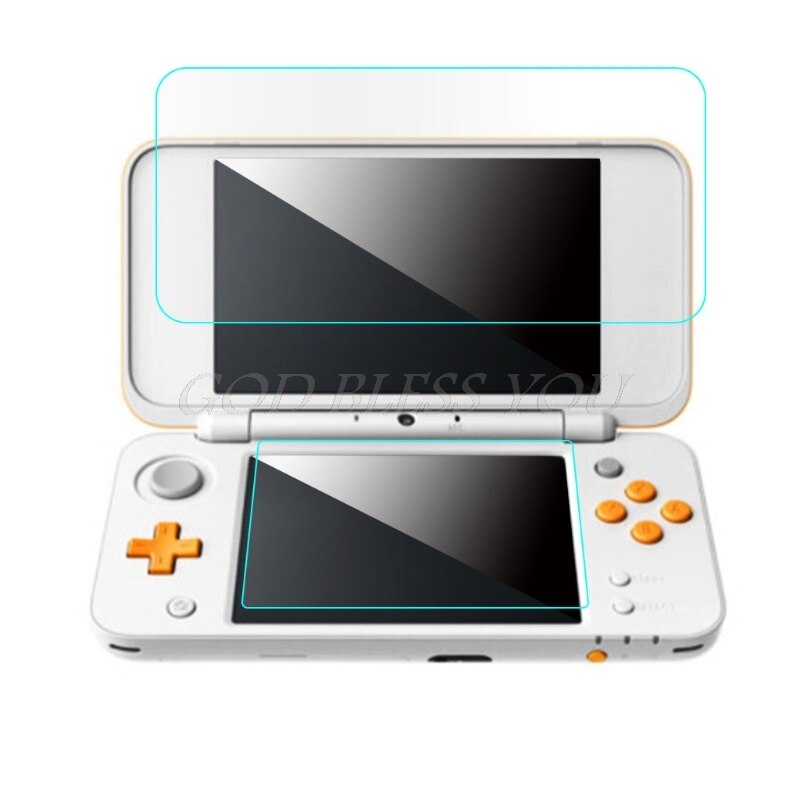 1 ensemble En Verre Trempé Protecteur D'écran LCD Pour Nintendo 2DS XL/LL 2DSXL/2DSLL Film Protecteur
