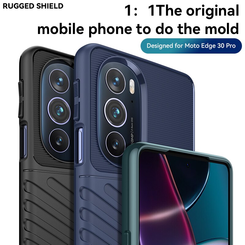 Für Motorola Rand 30 Profi fallen Silikon Rügestochen matt Gummi = fallen Moto Rand 30 Profi X30 X 20 Abdeckung für Motorola Rand 30 Profi fallen