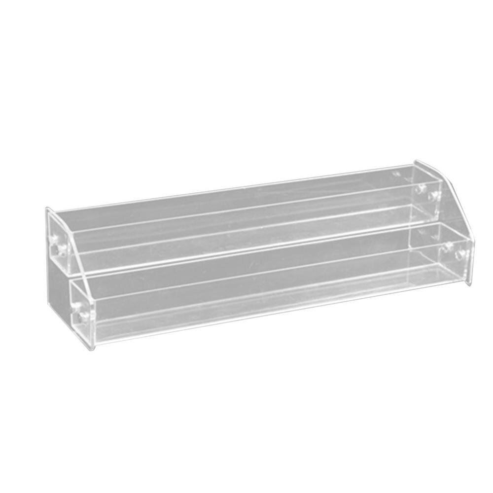 Acrylic Nail Polish Display Stand Multi-Layer Plastic Transparent Frame Mask Lipstick Display Rack Cosmetic Storage Box: Black
