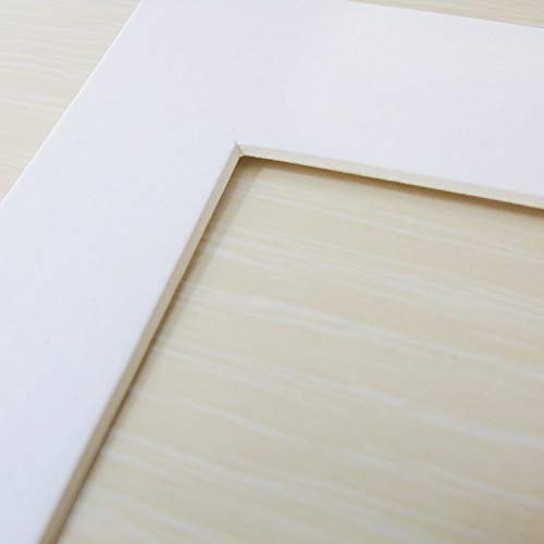 12 Pcs White Picture Mats with Core Bevel Cut Frame Mattes for 4x6/5x7/8x10/8.5x11 Inch Photo Decoration