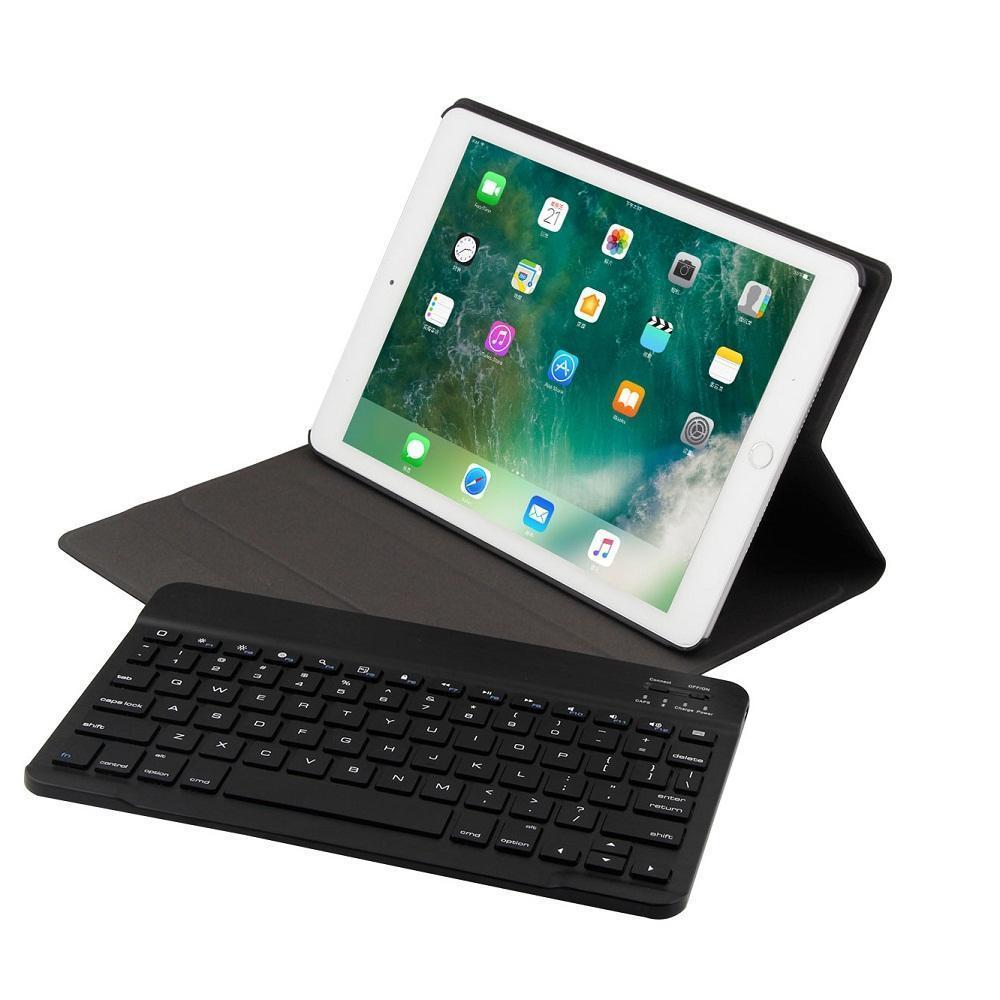 Split Leather Case Met Bluetooth Keyboard Case Voor Ipad Mini 1234