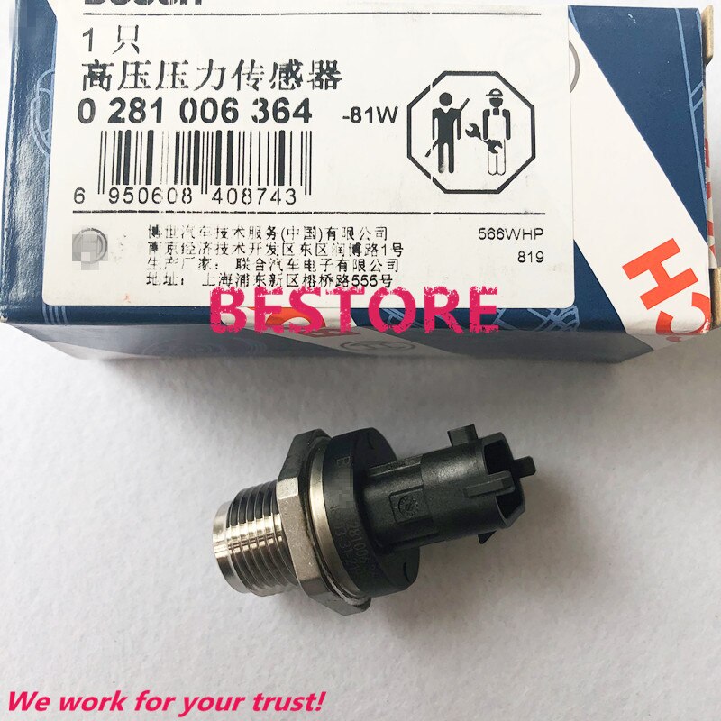 Original y sensor de presión Common Rail 0281006364,0281002937, 55195078, 9S519 G756 AB, 9S519-G756-AB, 9S519G756AB, 581708