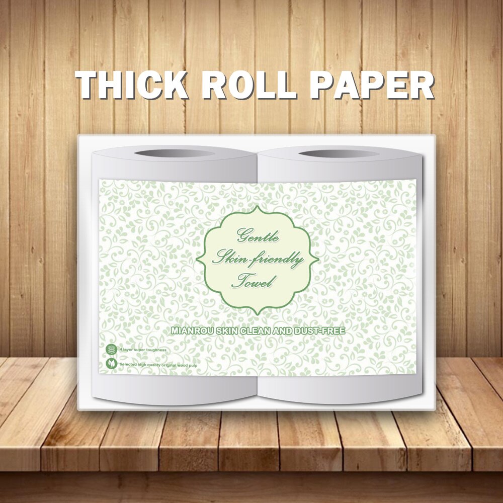 6 Rolls Thickened Toilet Paper Log Household Paper Tissue Rolls Soft Roll Toilet Soft And Comfortable Daily Necessities