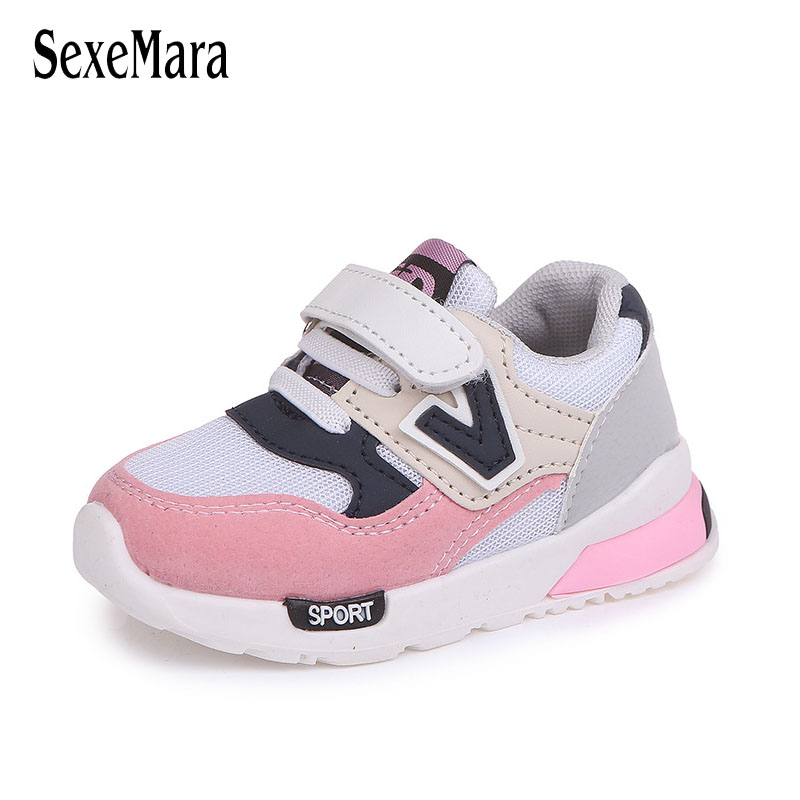 Mesh Kinderen Schoenen Sport Ademende Jongens Sneakers Kinderen Schoenen voor Meisjes Dikke Zool Casual Kind Platte Antislip Schoenen B01173