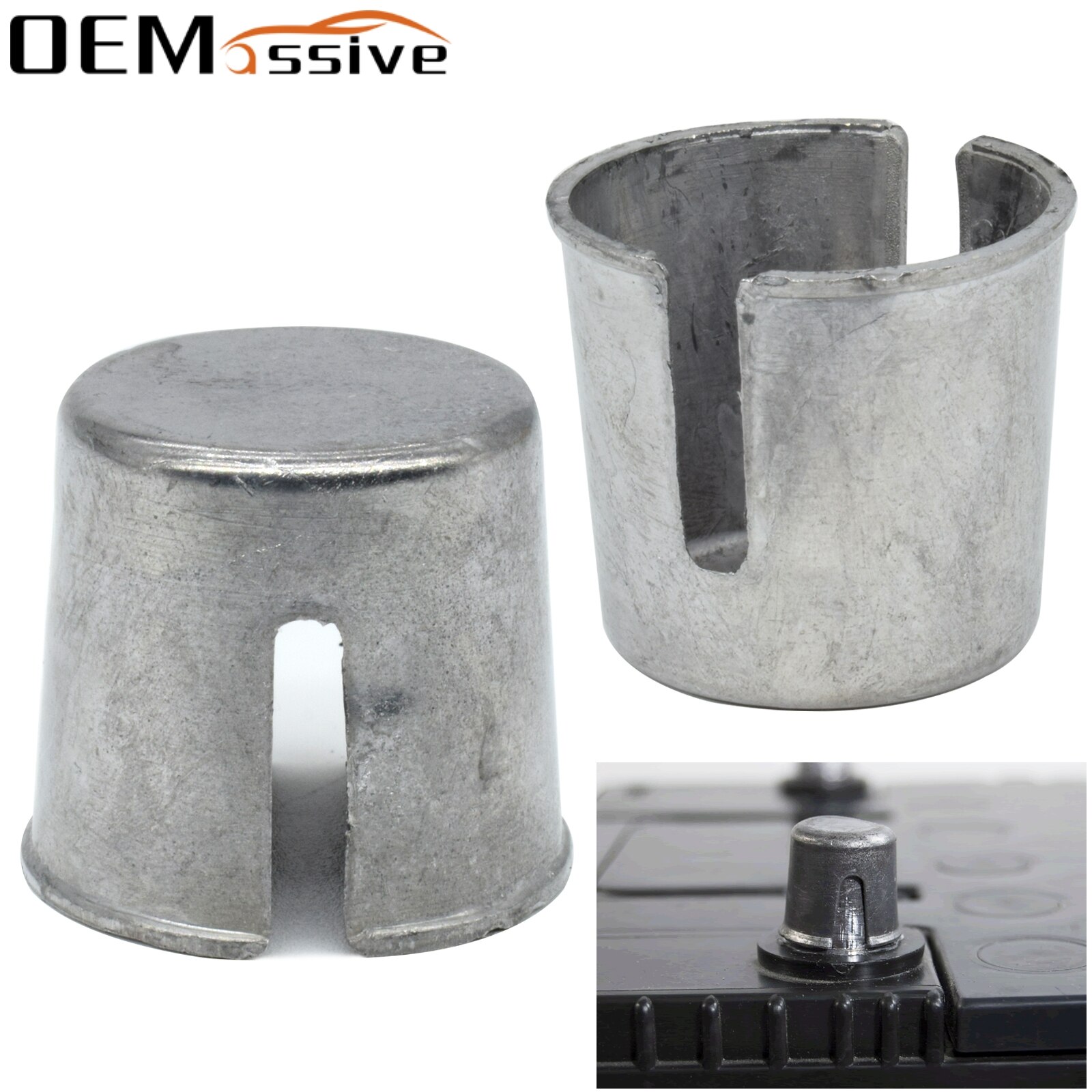 2Pcs Car Auto Truck Battery Post Repair Shims For Worn Down Posts Loose Terminal Posts Tool Accessories Parts Positive Negative