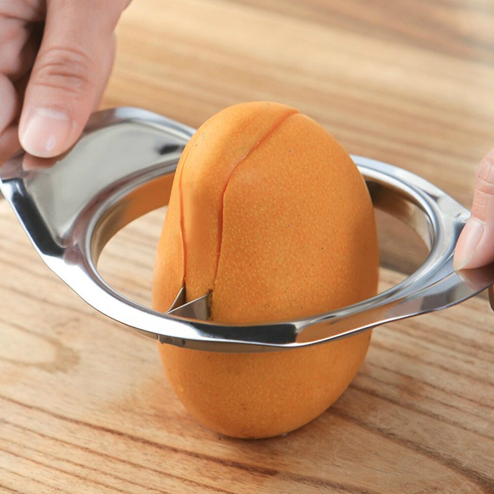 Shredder Peach Fruit Splitter Anti Rolling Sharp Home Kitchen Peeler Corer Stainless Steel Separating Slicer Cutting