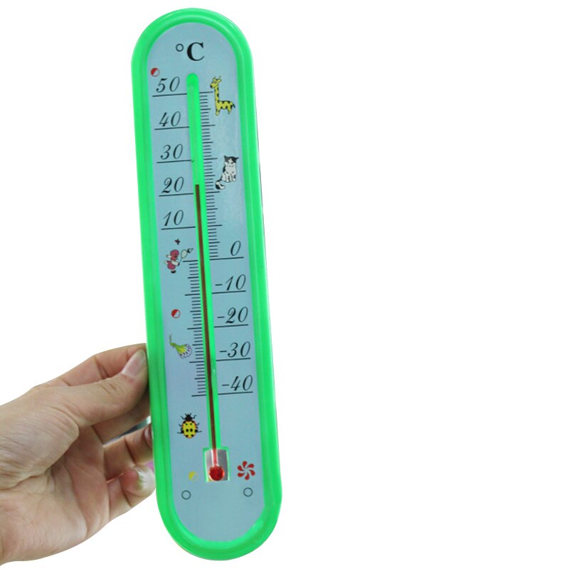 Cute Vertical Thermometer Cartoon Wall Temperature Monitor Meter for Indoor Outdoor Use For Children