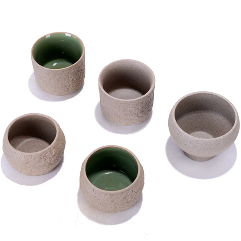 Vintage te skål japansk grov keramik tekop retro keramisk kontor mester kop til puer