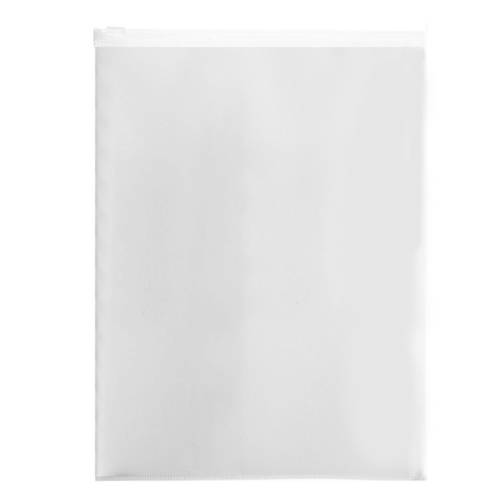 A4 Document Slider Bags File Bag Envelope Folders For Office Clear Waterproof: Vertical
