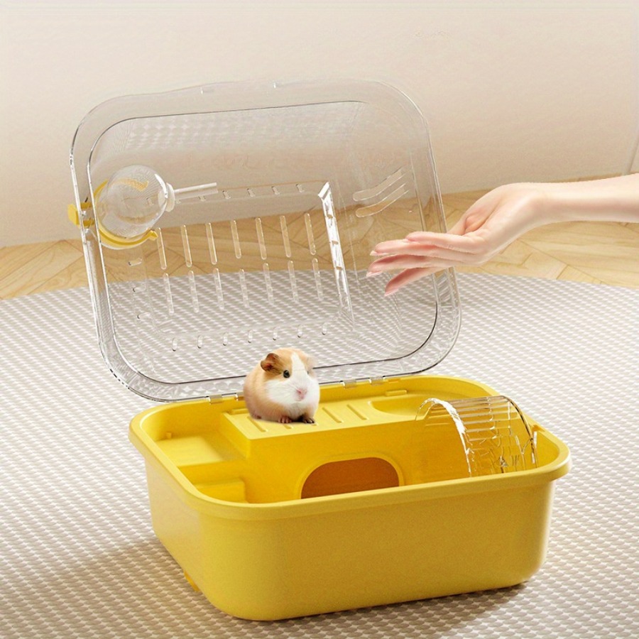 Cage à Hamster Double couche d'intérieur, 1 pièce, Cage à ours doré, grand espace, château de Hamster, détachable et lavable, petite habitat pour animaux de compagnie