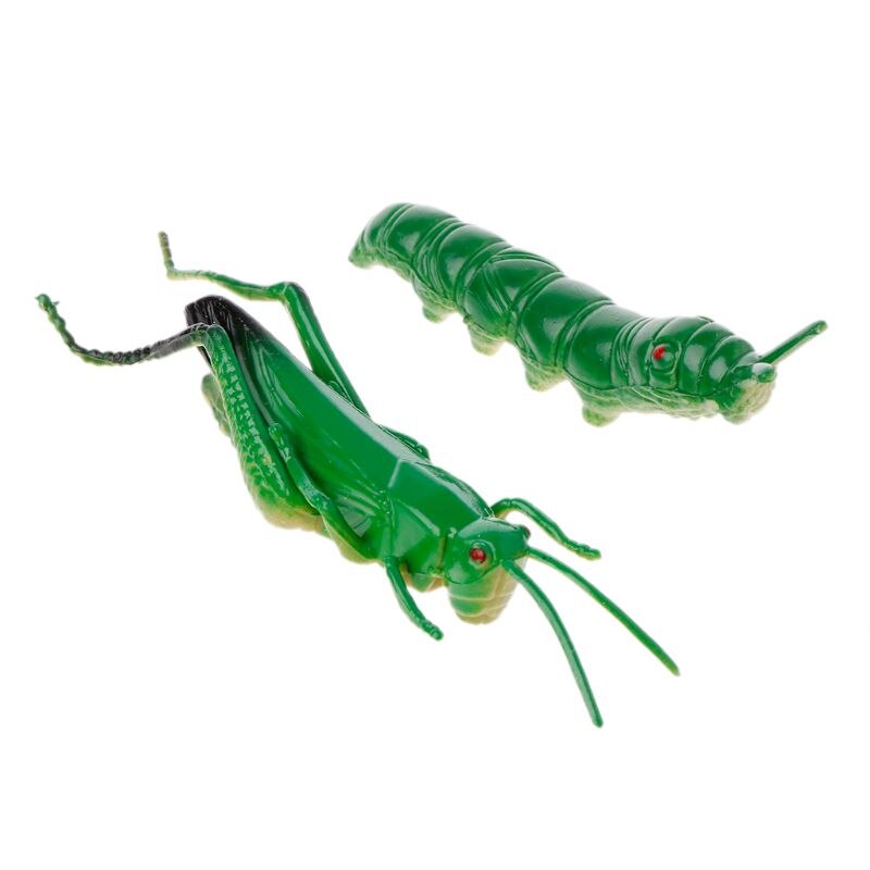 12Pcs Insect Models Plastic Cockroach Joke Gags Plastic Bugs Halloween Gadget Education Toy U50F