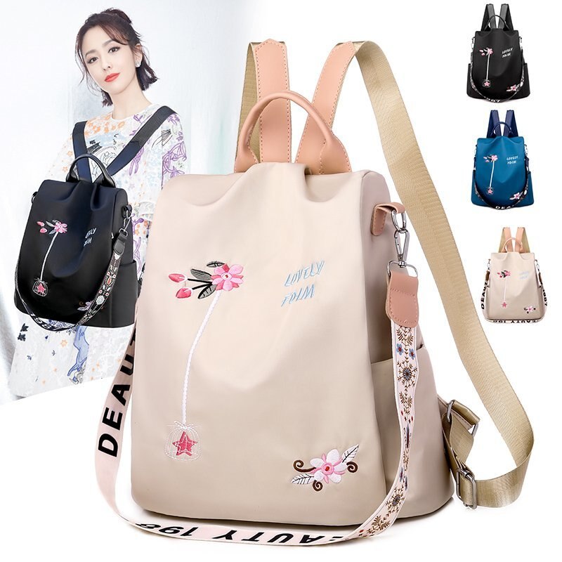 Bloemen Patroon Vrouwen Rugzak Duurzaam Oxford Rugzak Mooie Stijl Mooie Meisjes School Rugzak Sac
