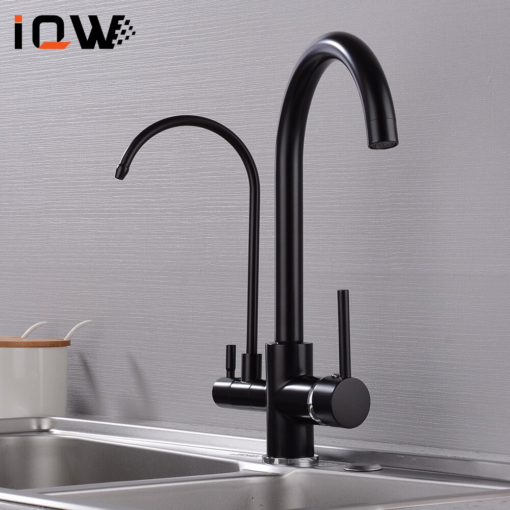 360 stopni obrót filtr kuchnia bateria kranowa dotknij mosiądz podwójny uchwyt kran kran kuchenny ciepłej i zimnej