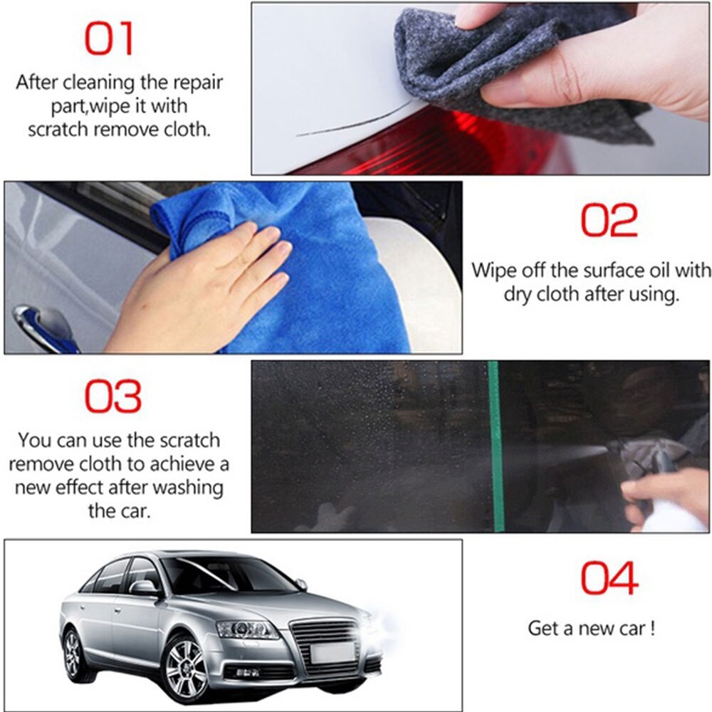 20*10cm Paint Scratches Magic Car Scratch Cloth Lights Scratch Repair Cloth Cars Car Repair Cloth Durable Remover