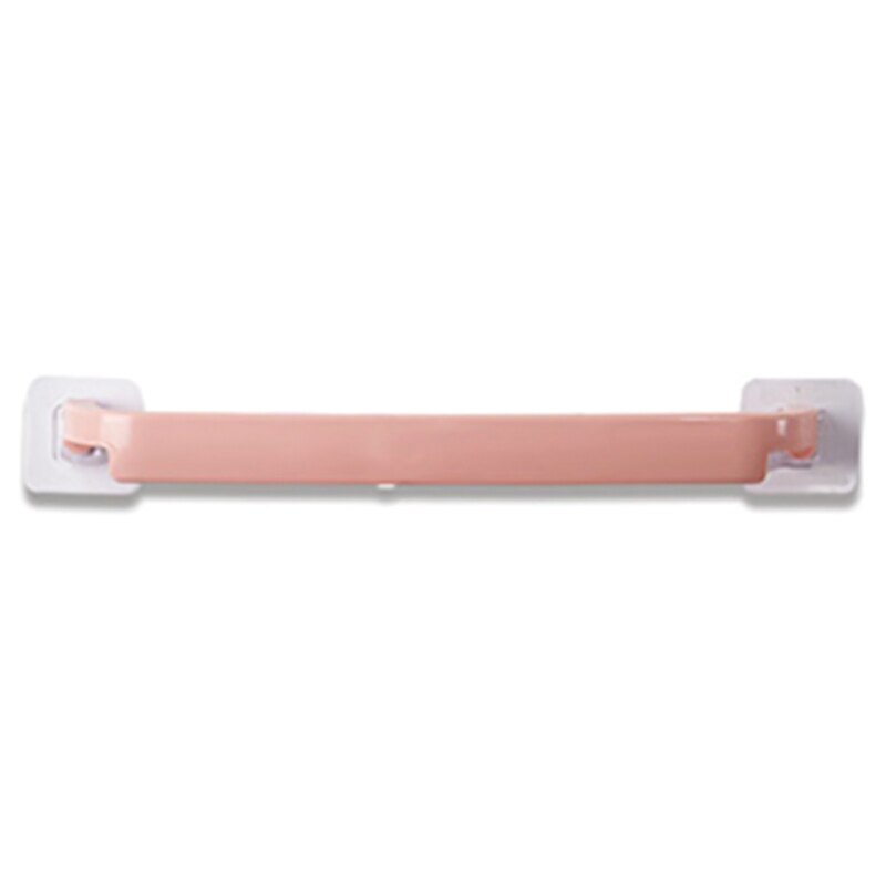 Badkamer Plank Pendanttoilet Papier Houder Plastic Zelfklevende Handdoekenrek Muur Gemonteerde Opknoping Haak Badkamer Benodigdheden: Pink