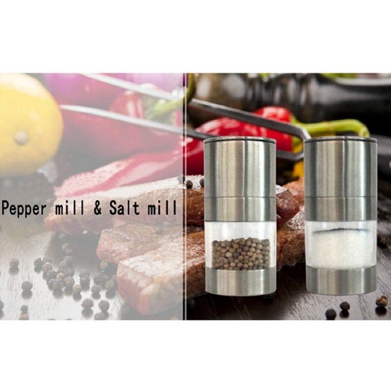 Kökstillbehör pepparkvarn kvarn rostfritt stål manuell salt spiskummin krydda muller tools din 889