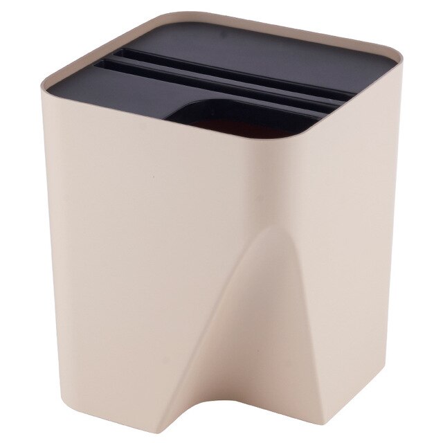 1Pcs Plastic Prullenbak Stack Recycling Bin Afval Scheiding Systeem 15L Stapelen Bins Afval Bin Voor Keuken Badkamer Living kamer: Default Title