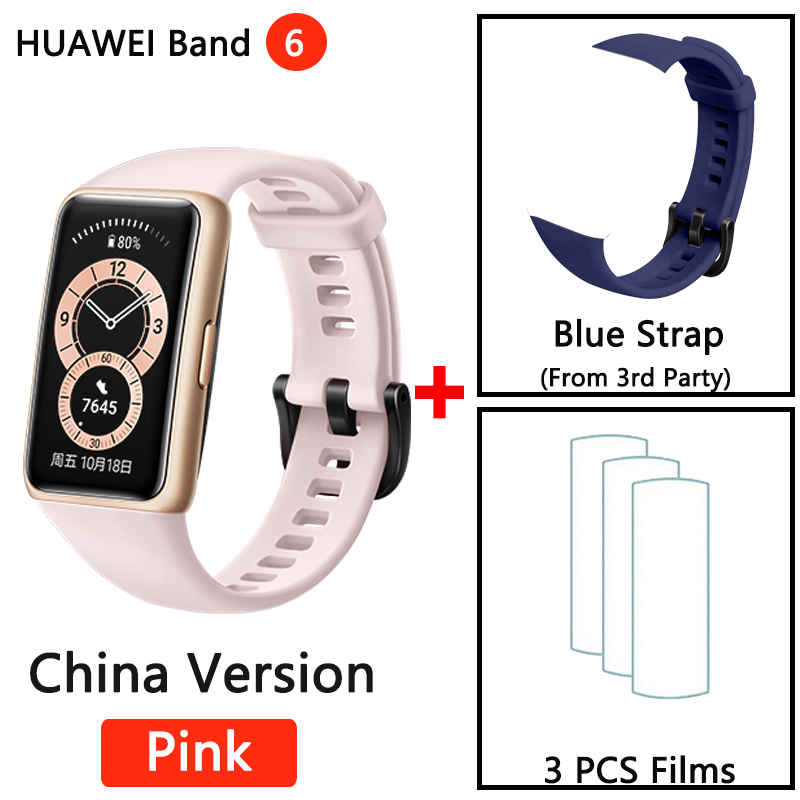HUAWEI BAND 6 Smartband 6 Blood Oxygen 1.47" AMOLED Long Battery Life Fast Charging Heart Rate Monitoring