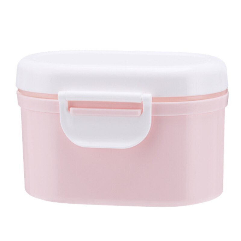 Hoge Capaciteit Baby Melkpoeder Container Melkpoeder Container Babyvoeding Opbergdoos Dubbele Laag Zuigelingen Voeden Doos Voor Pasgeboren: pink small