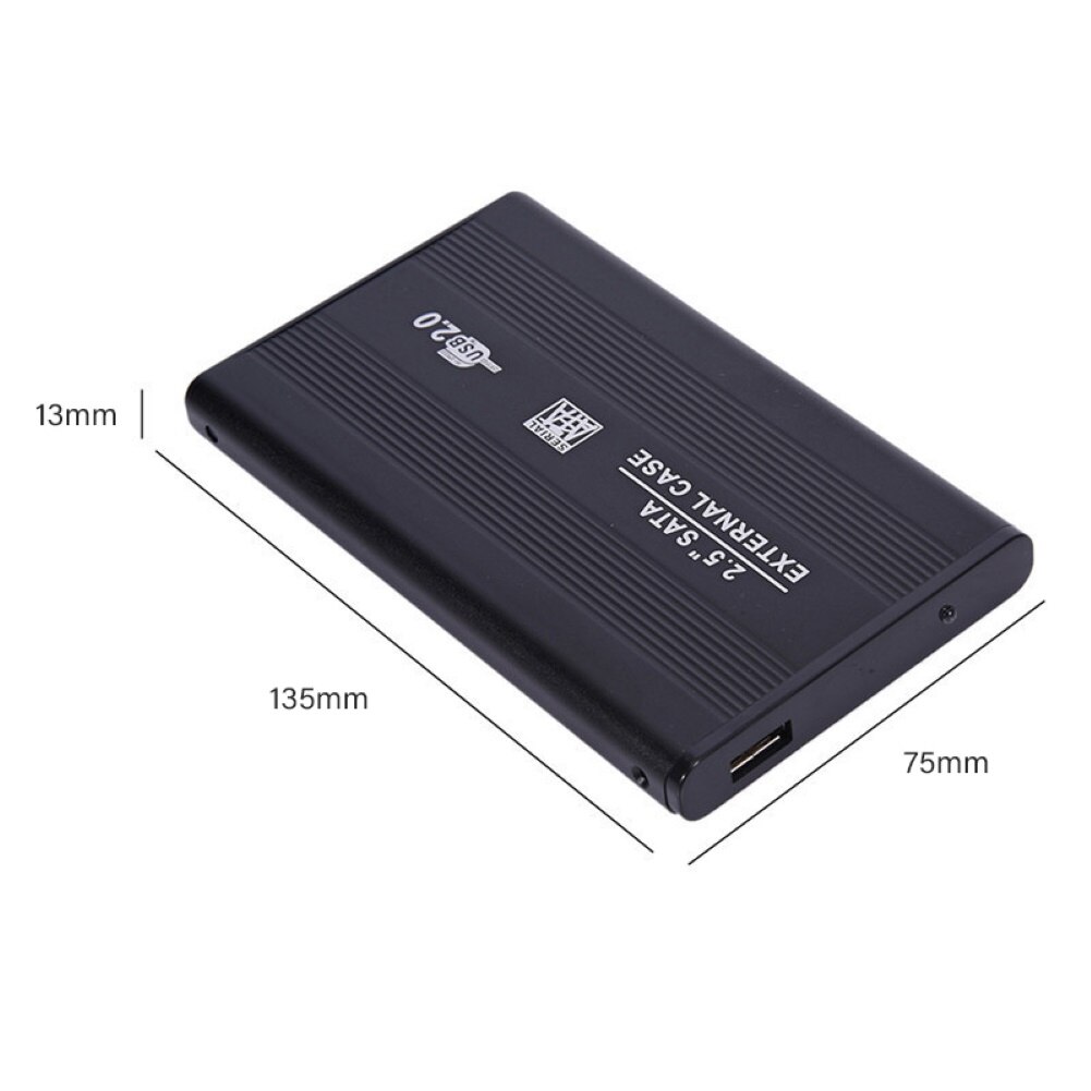 2.5 usb 2.0 eksterne hdd kabinett boks 480 mbps støtte 3tb aluminium harddisk boks ssd boks