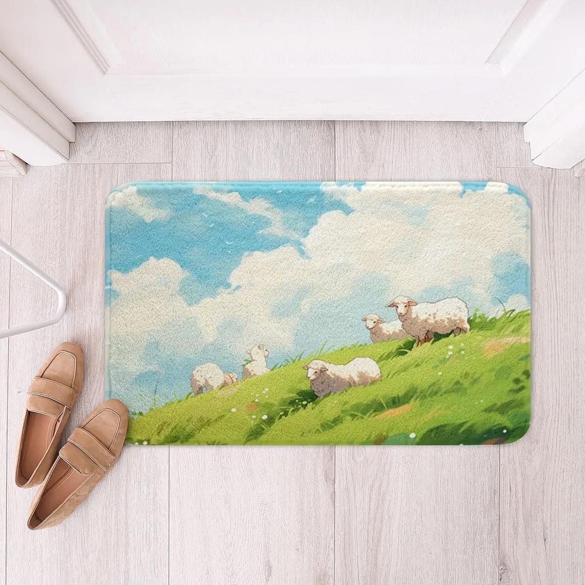 Vivid Cherry Bathroom Rug Delicious Fruits Pattern Entrance Floor Mat Bathroom Absorbent Foot Door Mat Decoration: 40x120cm / Red