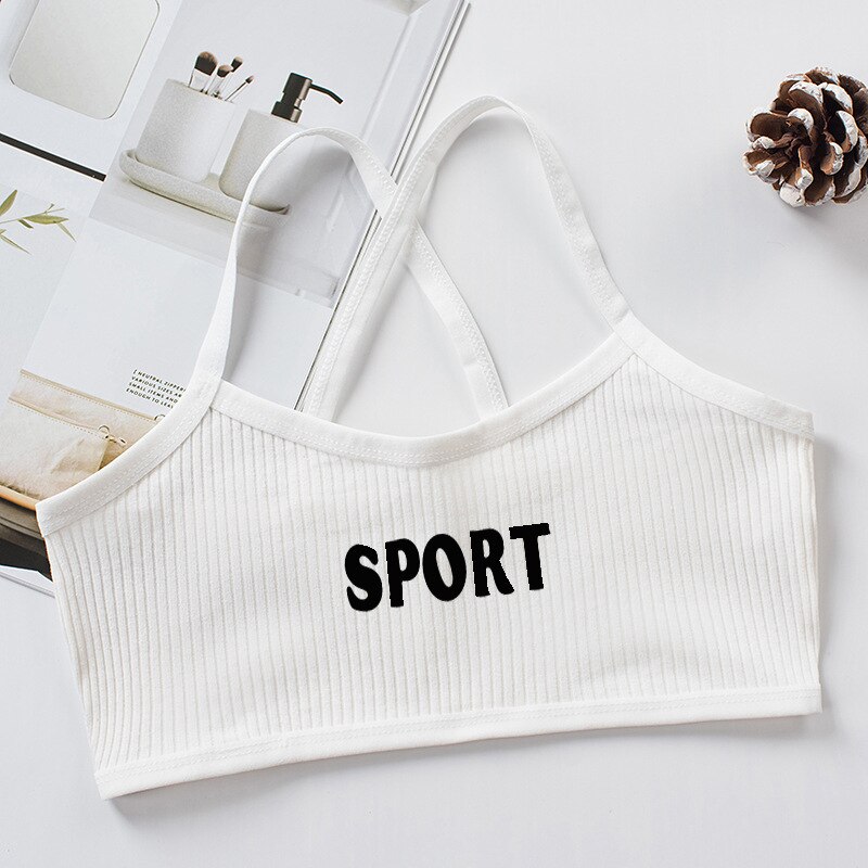Biustonosz dla bielizna dla dziewcząt topy dla nastolatków bielizna dla dzieci sportowe biustonosze dla dzieci Undies podkoszulek 7-14T nastoletnie dziewczyny odzież