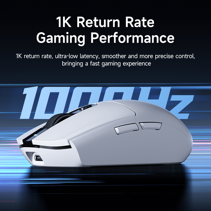 MCHOSE G3 Tri-Mode draadloze gamingmuis-PAW3311-sensor, 2.4G/Bluetooth/bedraad, ultralichte muis Ergonomisch voor pc/laptopgaming