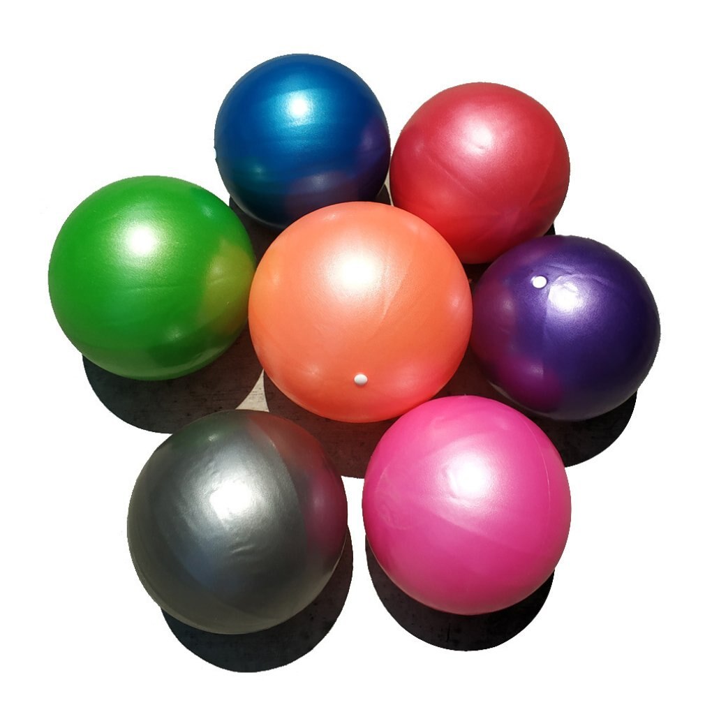 Pilates hjälpboll gymnastikboll halmboll pvc matt yoga boll fitness explosionssäker barnboll 25cm