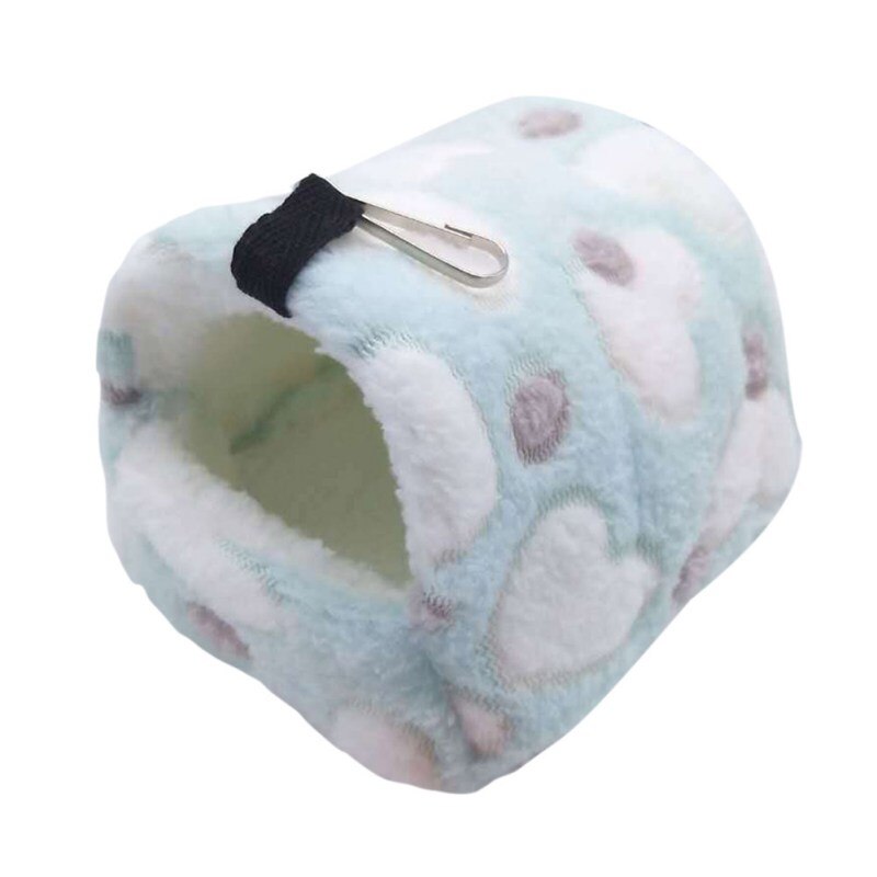 Cama de Casa Hamster para rata, forro polar cálido para mascotas pequeñas, cama para chinchillas, jaula tipo nido, accesorios para hámster, saco de dormir: QL