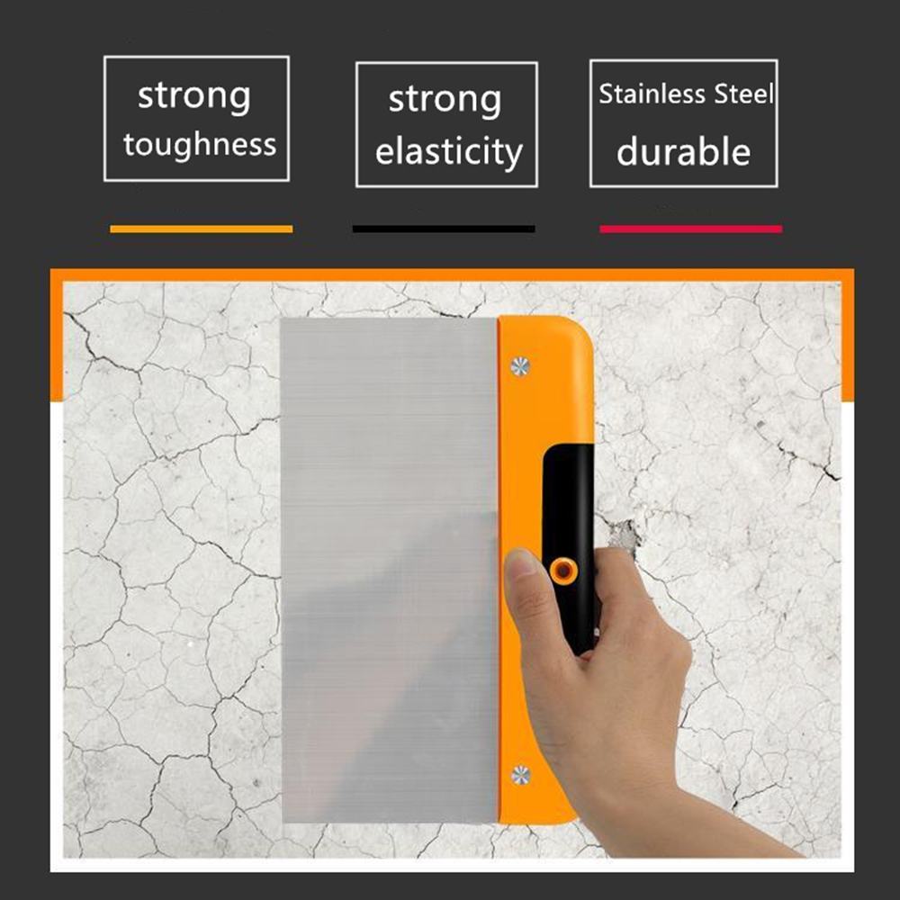 4/6/8/10inch Stainless Steel Putty Knife Scraper Wall Scraping Shovel Plastering Trowel Hand Tool Construction Tools