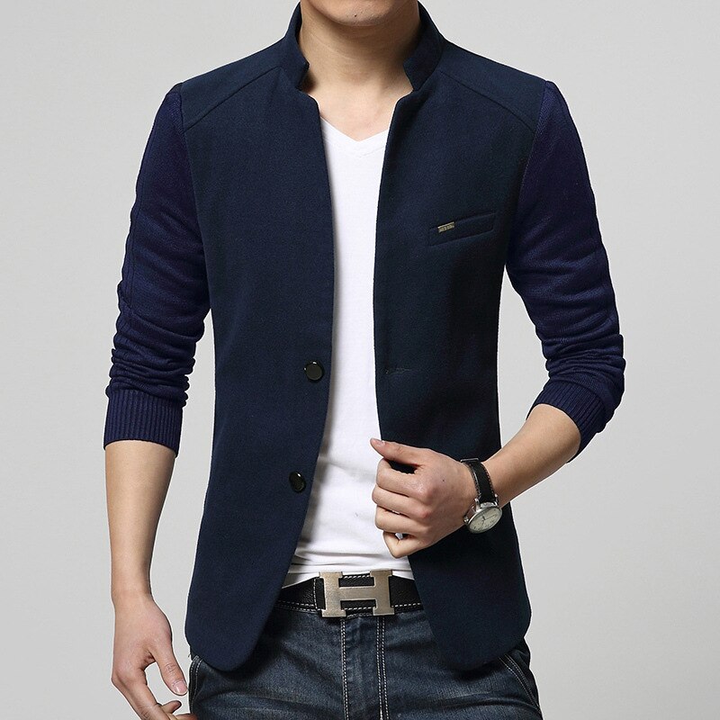 Herr kavaj patchwork kostymer för män topp röda kavajer slim fit ylle ytterkläder kappa kostym homme blazer herr